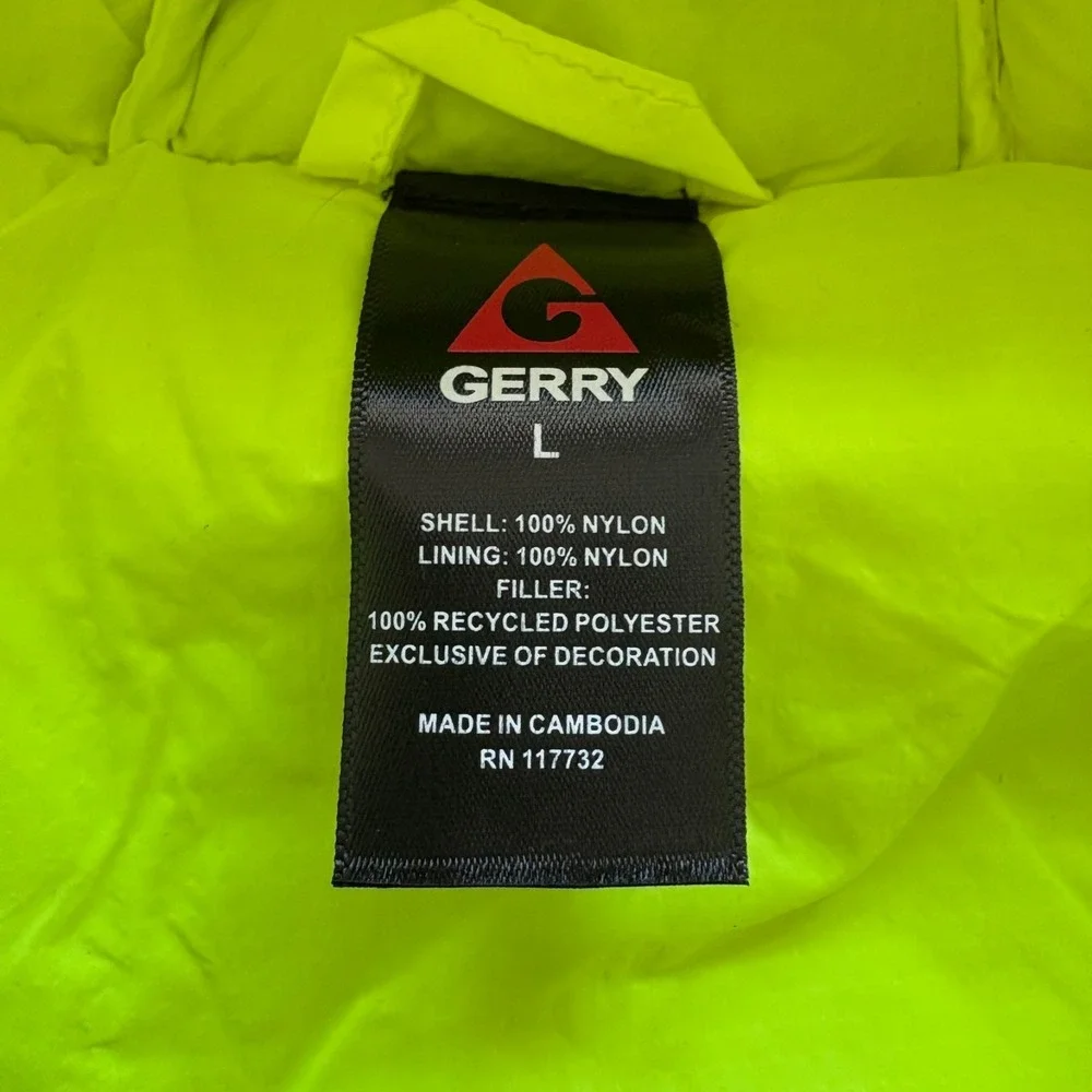 Gerry Kids Iron Gray Winter‎ Warm Full Zip Torque Puffer Insulated Jacket Size L